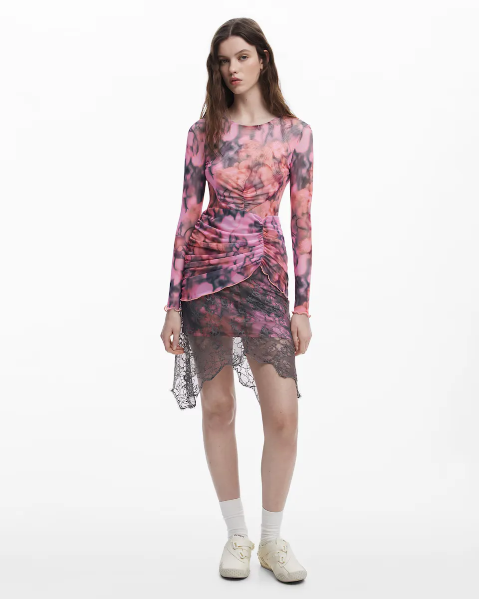 

Ассиметричное платье Collina Strada Desigual, цвет Rosa