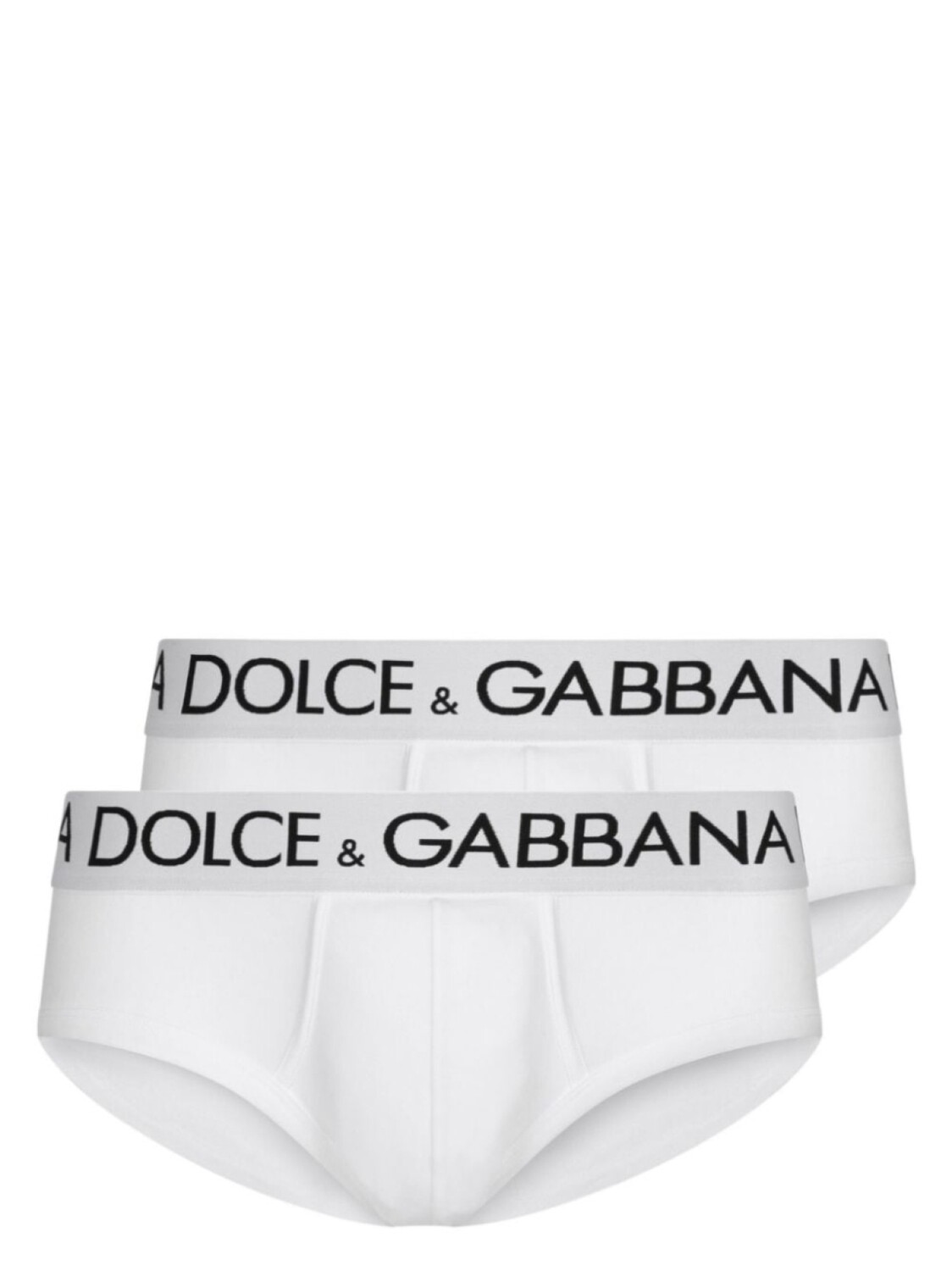 

Dolce & Gabbana комплект из двух трусов-брифов с логотипом, белый