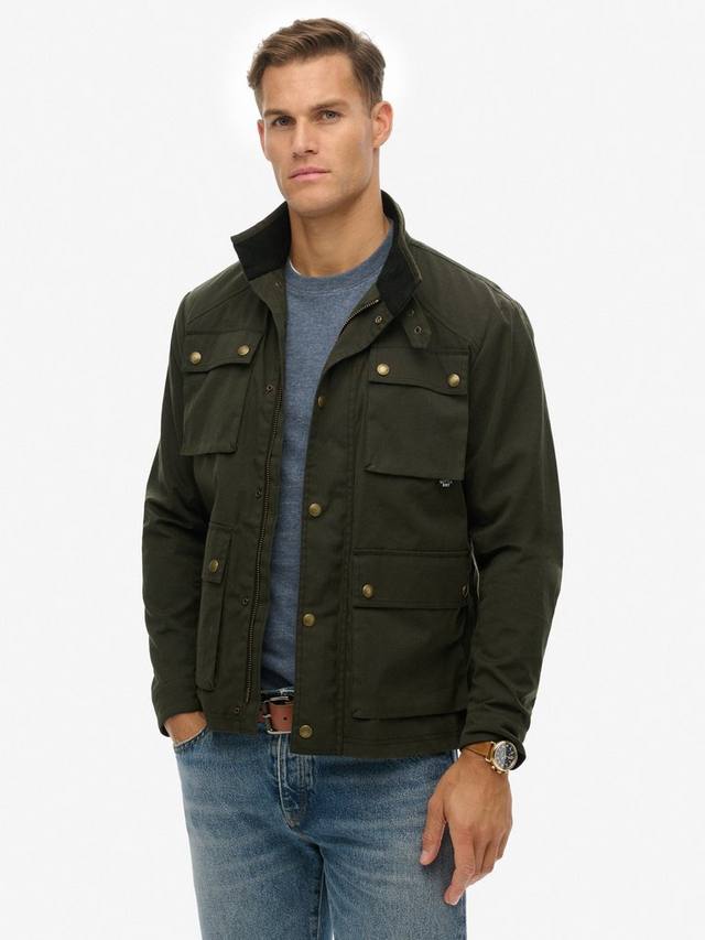 

Куртка Racer из вощёной ткани Superdry, Surplus Goods Green