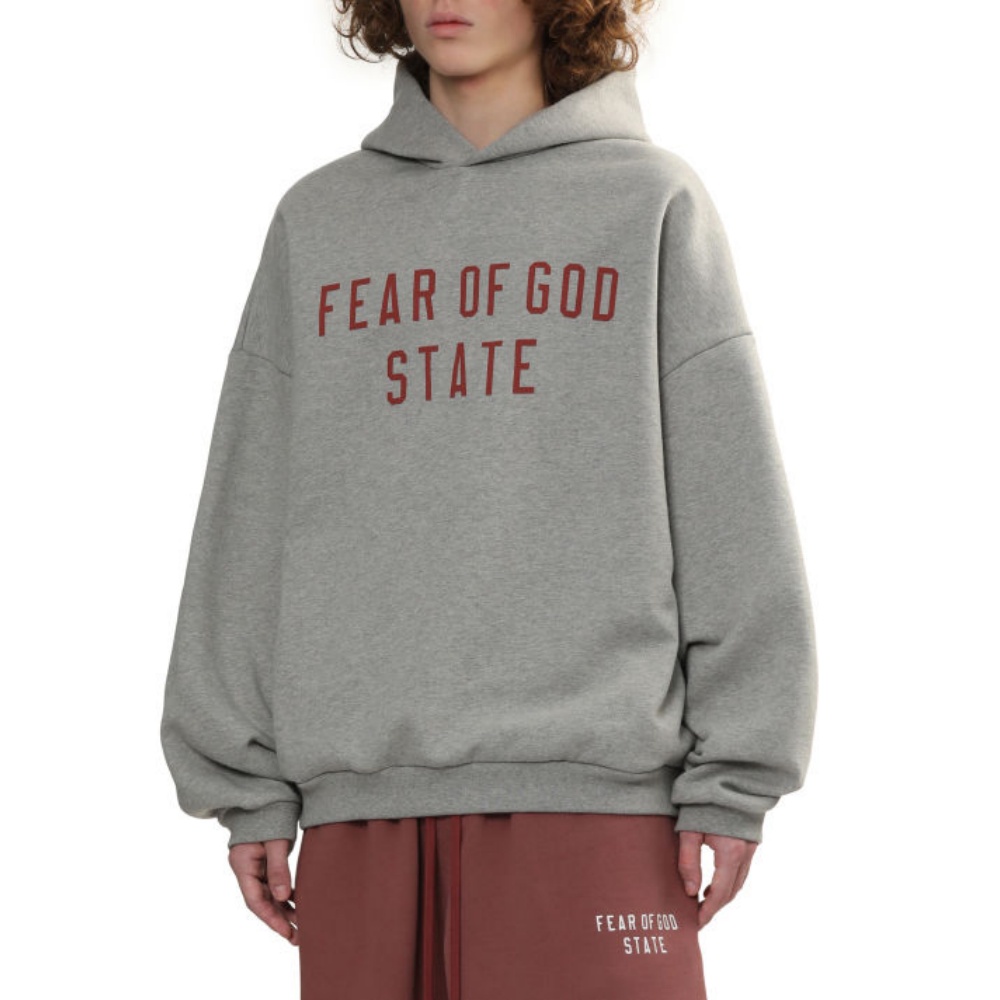 Свитшот мужской Fear Of God Essentials, серый — фото 3