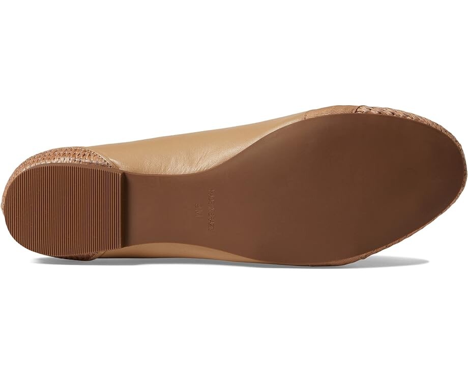 Туфли на плоской подошве French Sole Layla, цвет Beige Nappa/Raffia — фото 3