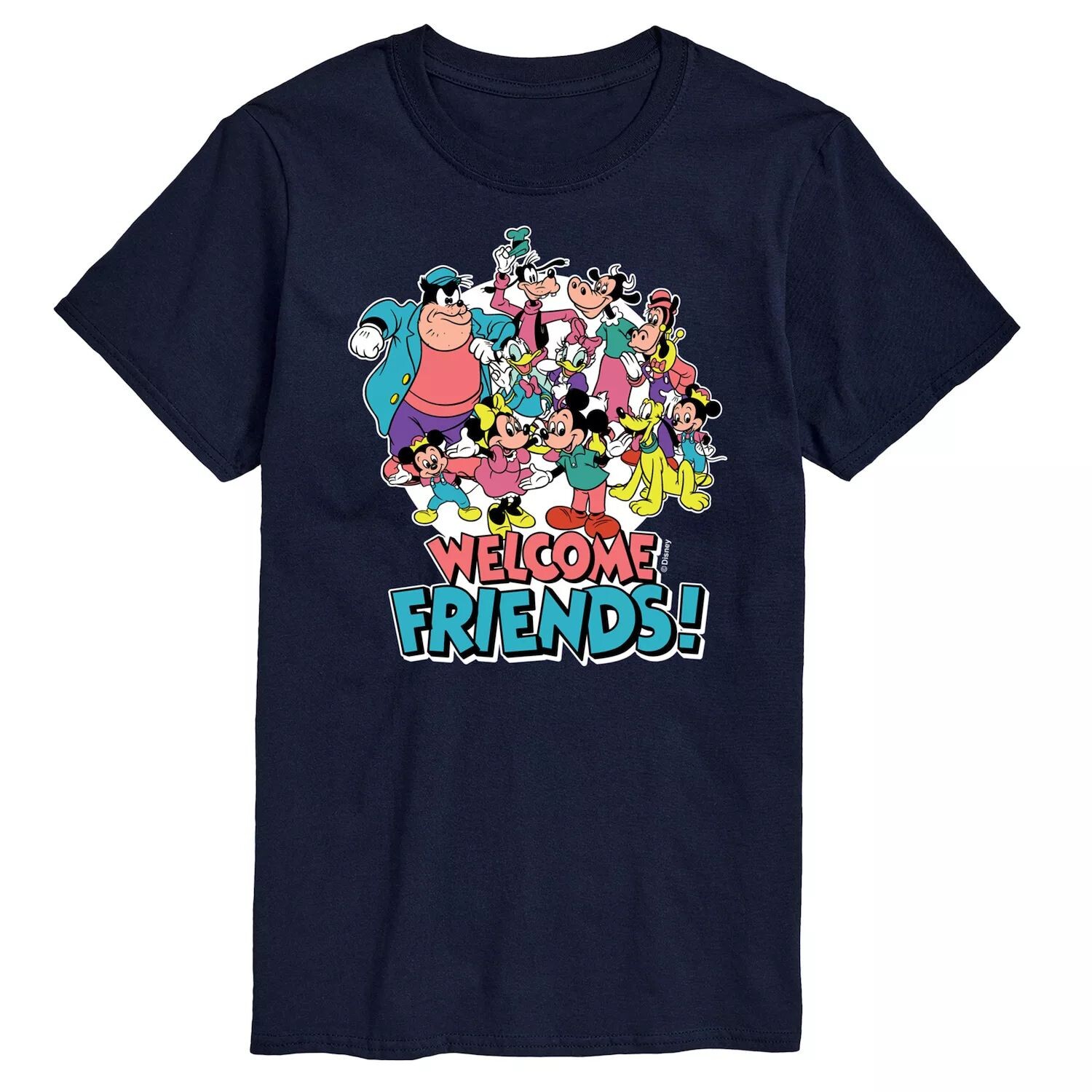 

Мужская футболка с рисунком Disney's Welcome Friends Licensed Character