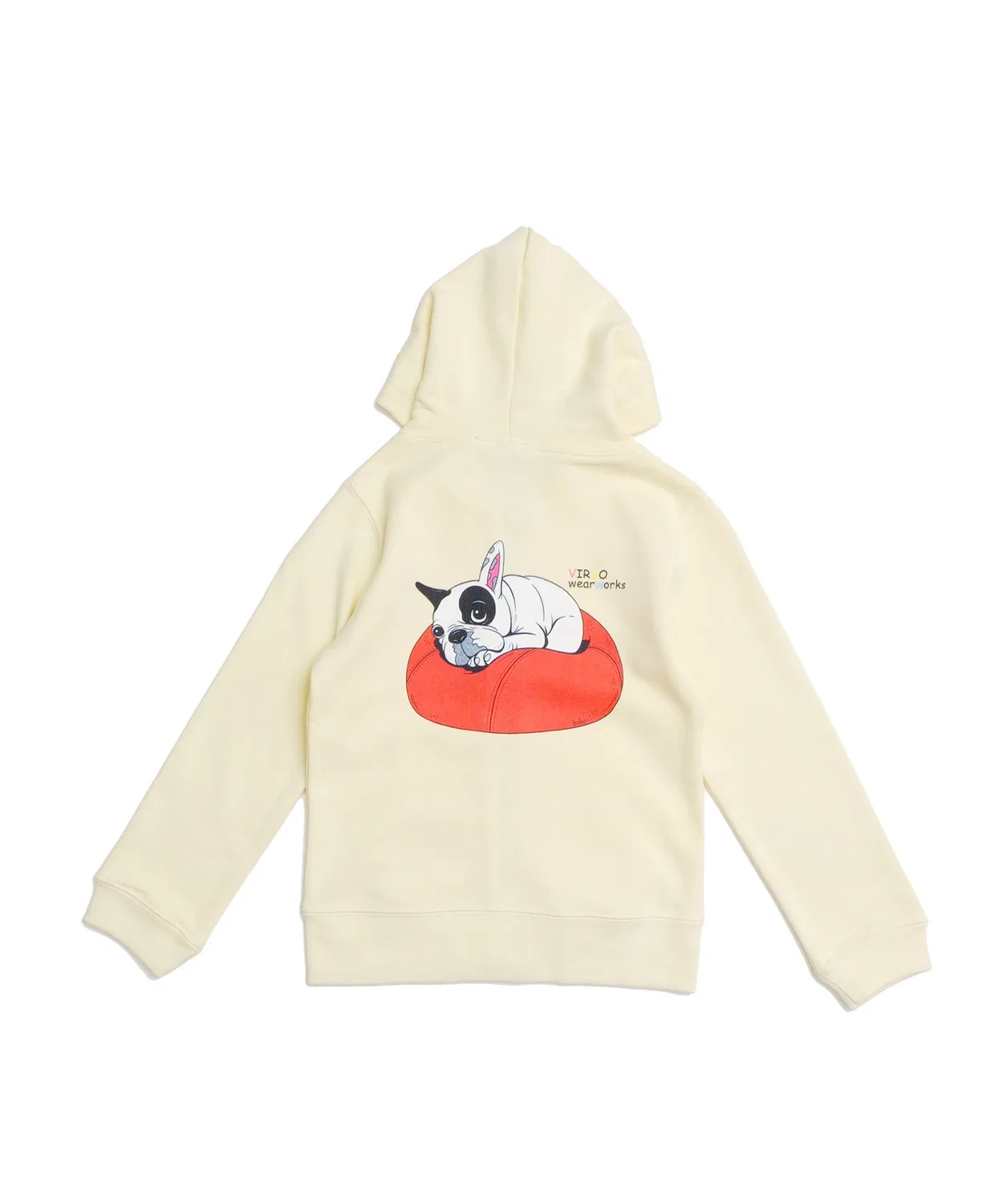 Детская кофта-худи Zip Hoodie TM paint с принтом, VIRGO, натуральный — фото 2