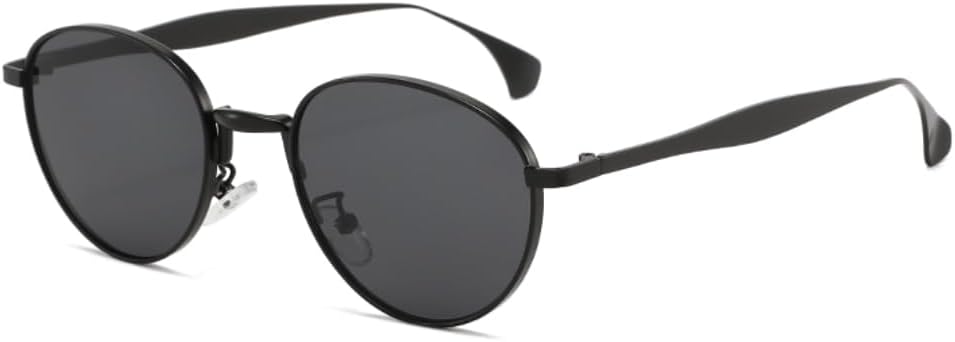 

Металлические круглые панк-солнцезащитные очки для женщин, роскошные винтажные солнцезащитные очки в маленькой оправе для женщин, очки для активного отдыха SZVVBKK, Black Black