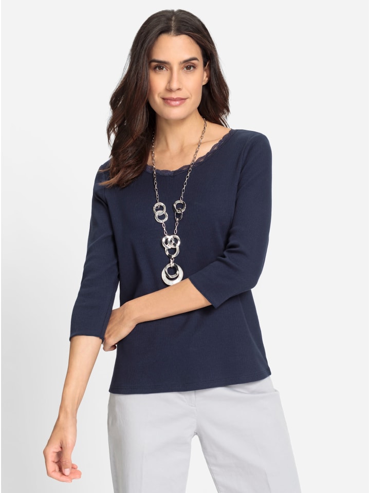 

Рубашка с рукавами 3/4 темно-синего цвета WITT WEIDEN