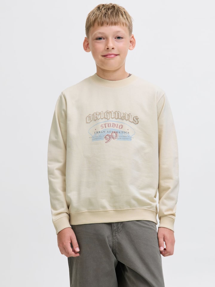Толстовка цвета античный белый JACK & JONES Junior — фото 3