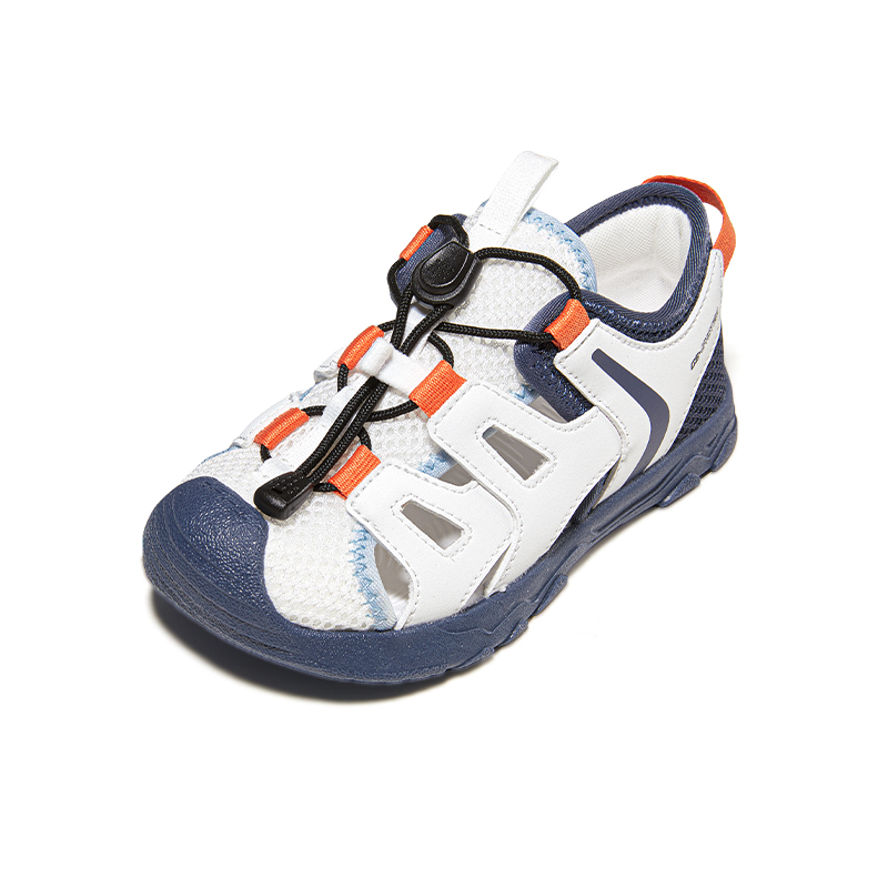 

Износостойкие, дышащие, легкие, амортизирующие, низкие детские туфли для младенцев и малышей GINOBLE, белый/синий