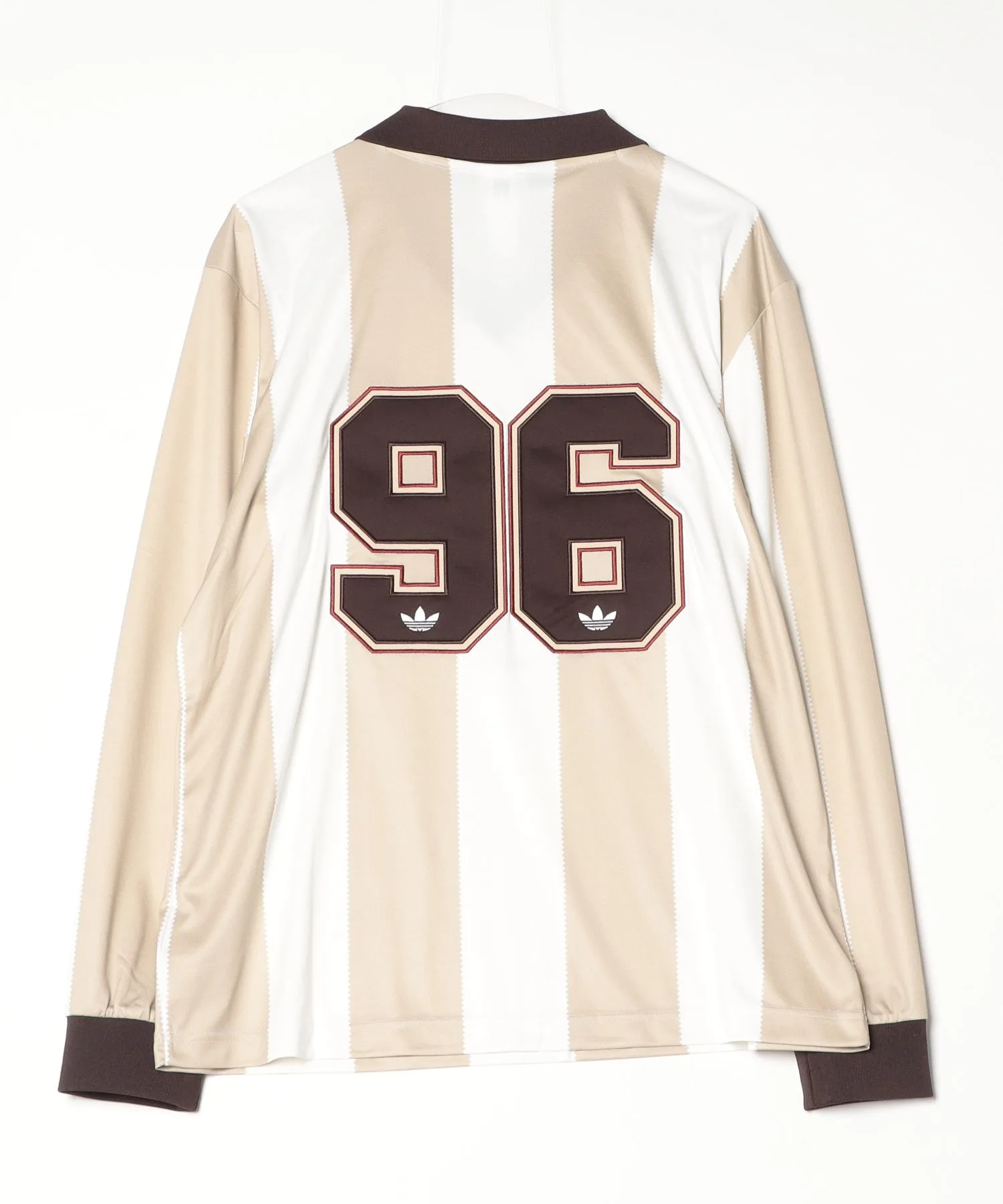 Унисекс футболка с длинным рукавом BRITCORE JERSEY adidas бежевая — фото 2