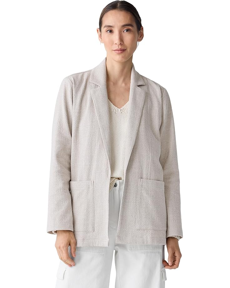 

Куртка Eileen Fisher Notch Collar Jacket, цвет Dove