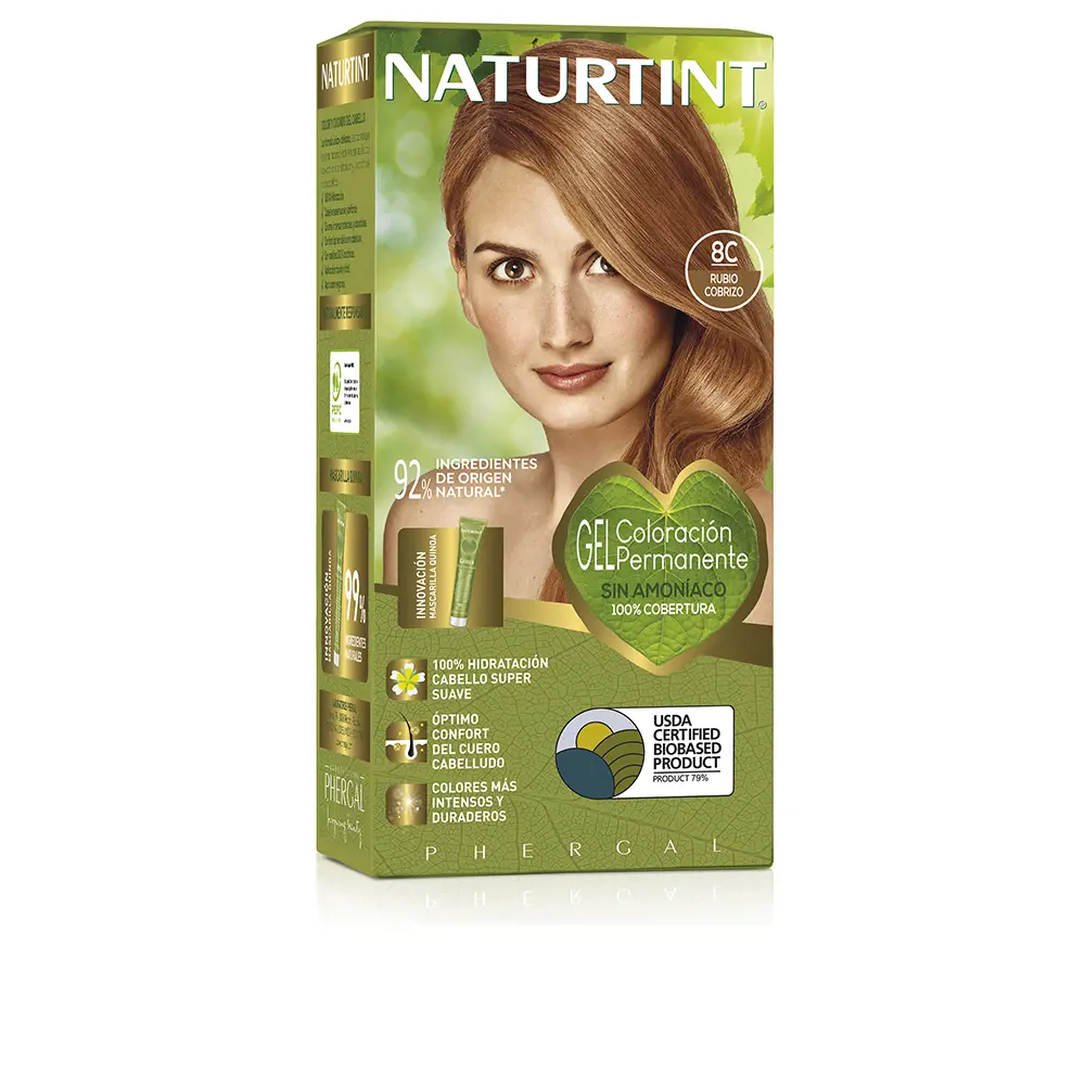 

Краска для волос Naturtint Naturtint, цвет 8C rubio cobrizo, 170 мл.