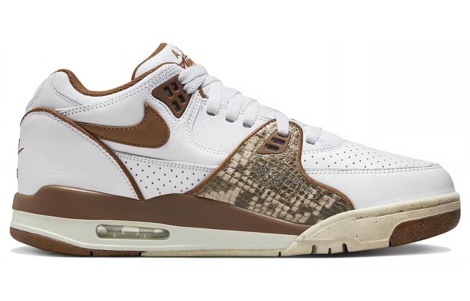 Мужские баскетбольные кроссовки Nike Air Flight 89 Vintage, White/Brown — фото 2