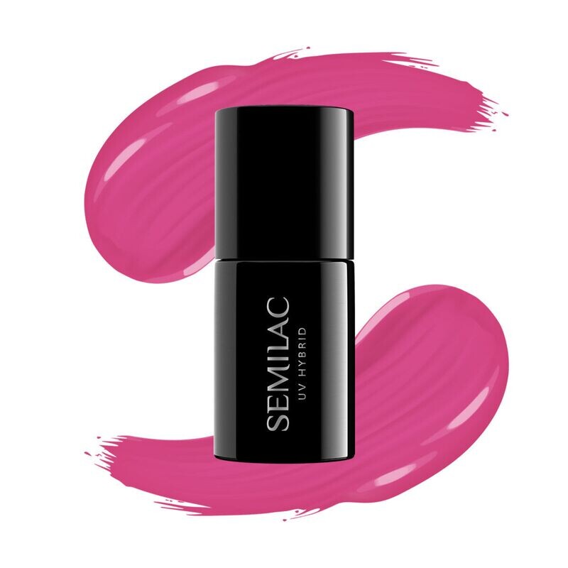 

391 УФ-лак для ногтей Hybrid Raspberry Charm Semilac, 7 ml