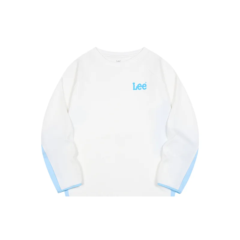 Футболка с круглым вырезом для школьников Lee, Moon White