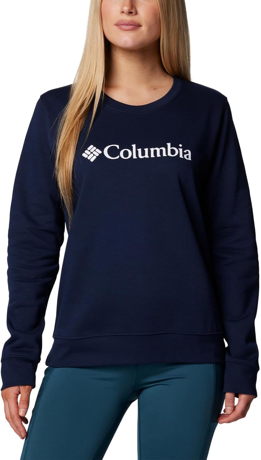

Columbia женская толстовка Columbia Trek Graphic Crew, Collegiate Navy/Gem Columbia