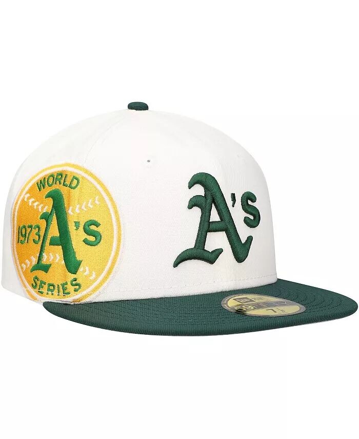 

Мужская белая/зеленая кепка Oakland Athletics Major Sidepatch 59FIFTY Fitted New Era