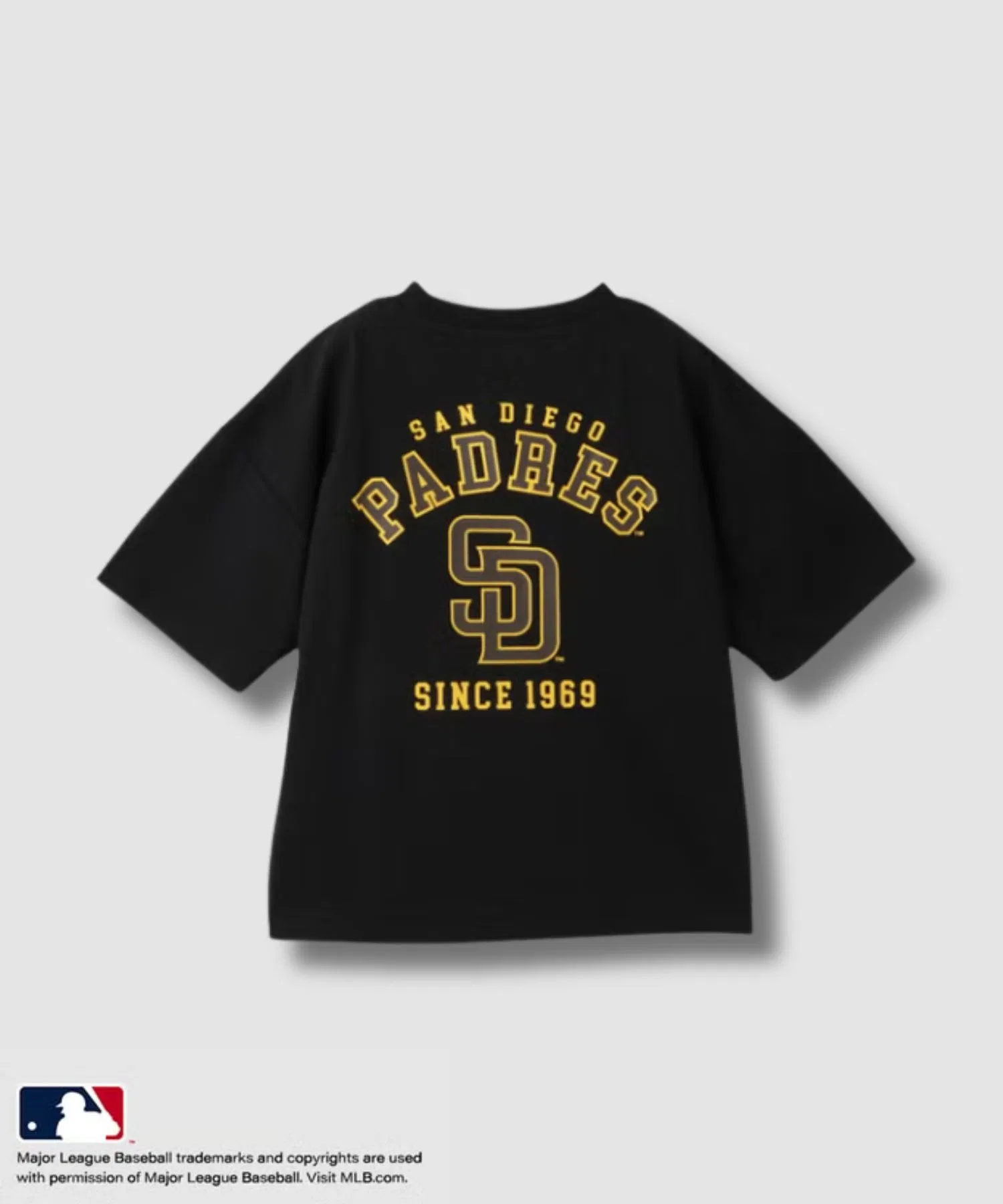 Детская футболка MLB с логотипом команды чёрная