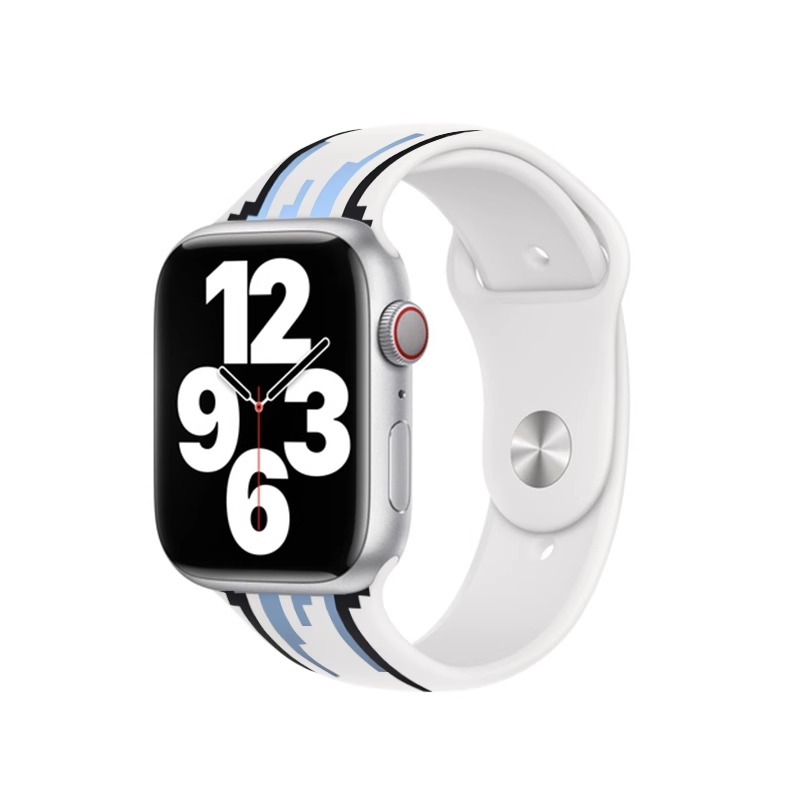 

Ремешок из силиконового материала, совместимый с Apple Biaodaige, белый