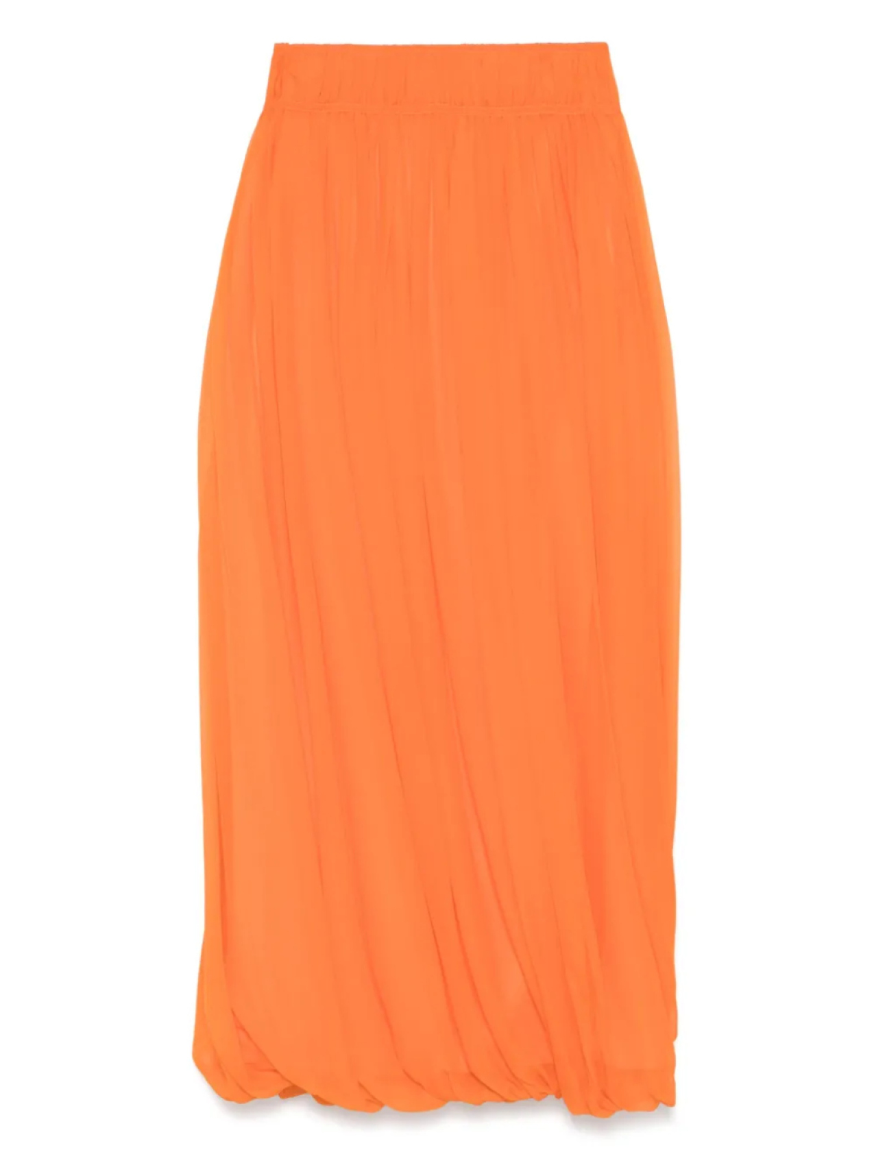 

Шелковая юбка макси Alberta Ferretti, оранжевый