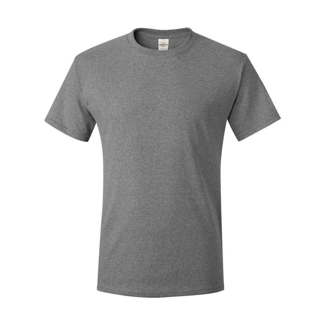 

Аутентичная футболка Hanes, цвет Oxford Grey