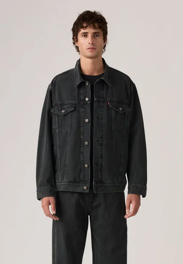 Куртка джинсовая trucker Levi'S, свободный крой, цвет оникс