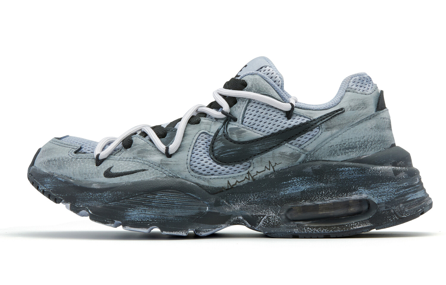 

Кроссовки Air Max Fusion женские с низким верхом серые/черные Nike