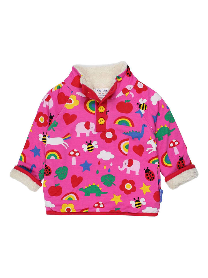 

Toby Tiger Розовый флисовый пуловер