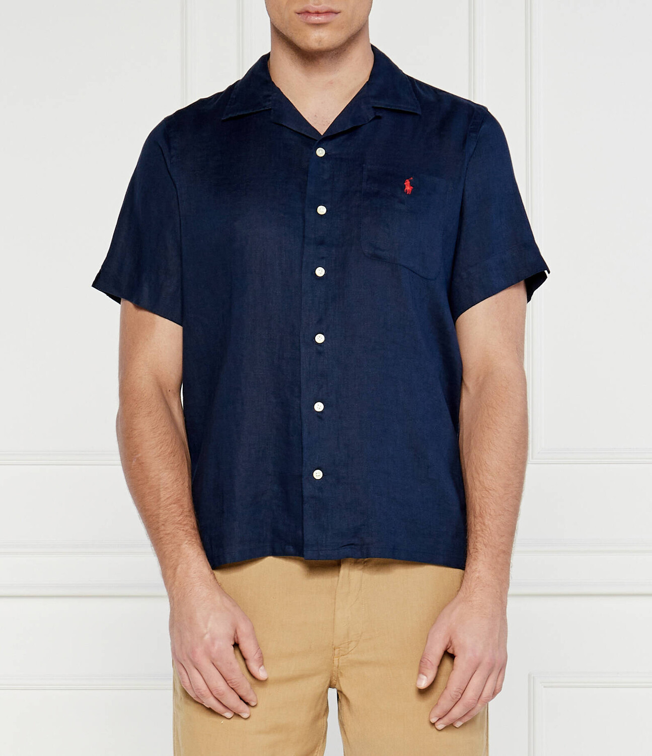 

Льняная рубашка POLO RALPH LAUREN CLADY Classic fit, темно-синий