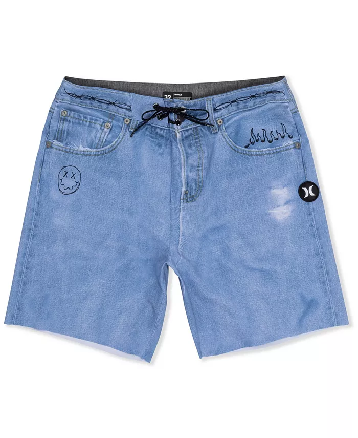 

Мужские шорты для плавания Phantom Denim 18 Hurley, синий