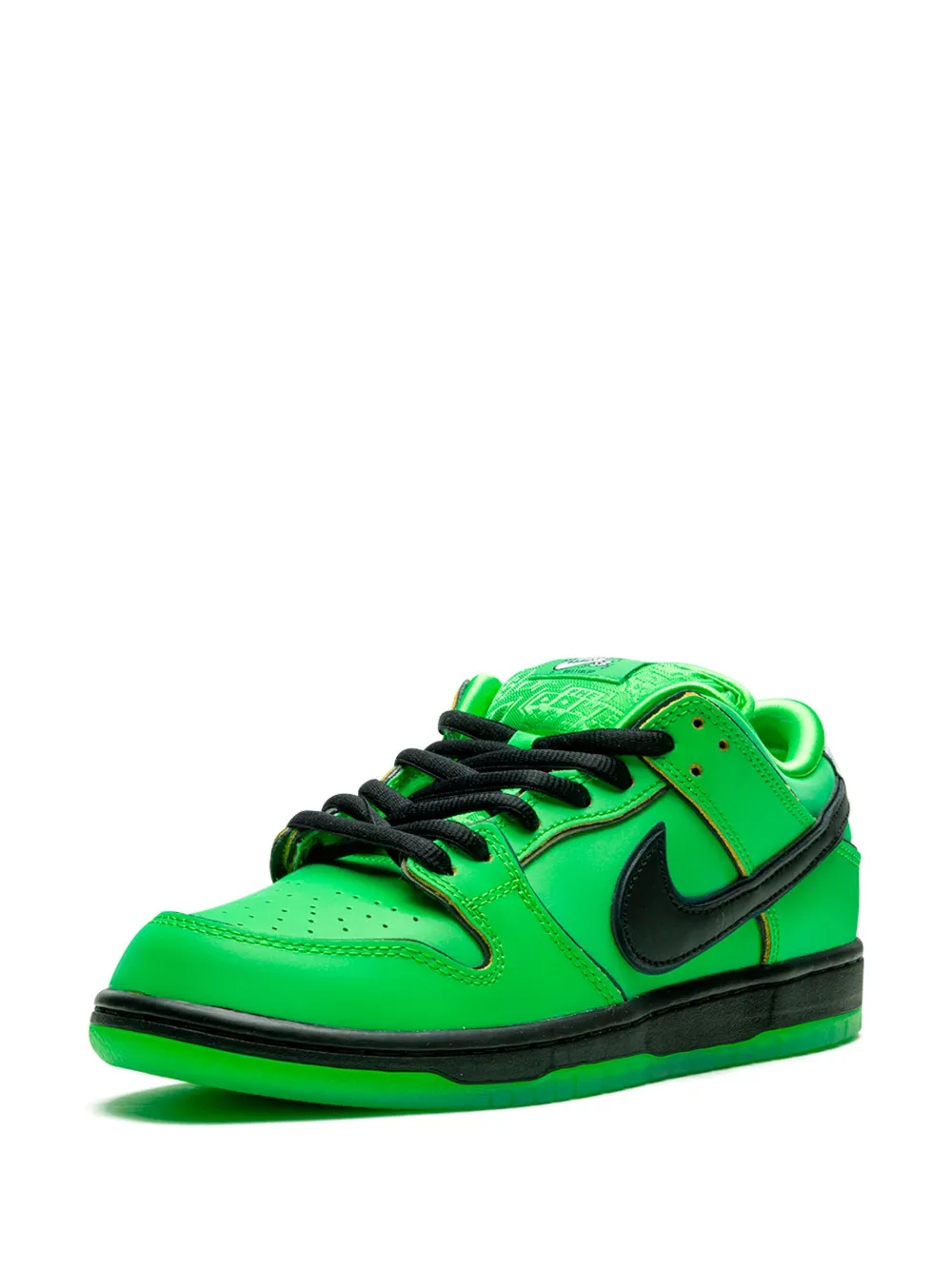Кроссовки SB Dunk Buttercup из коллаборации с Powerpuff Girls Nike, зеленый — фото 4