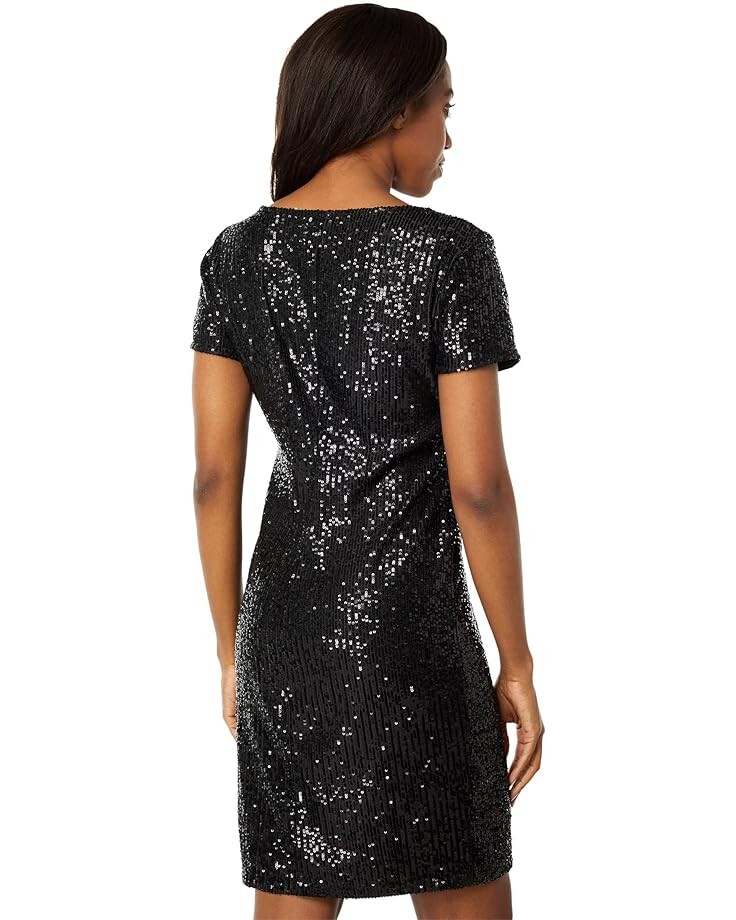 

Платье MARINA Short Sleeve Sequin Dress, черный