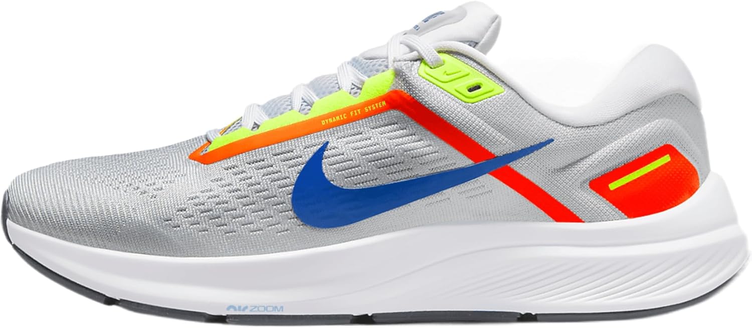 

Мужские кроссовки Nike Air Zoom Structure 24, Pure Platinum Bright Crimson White Racer Blue