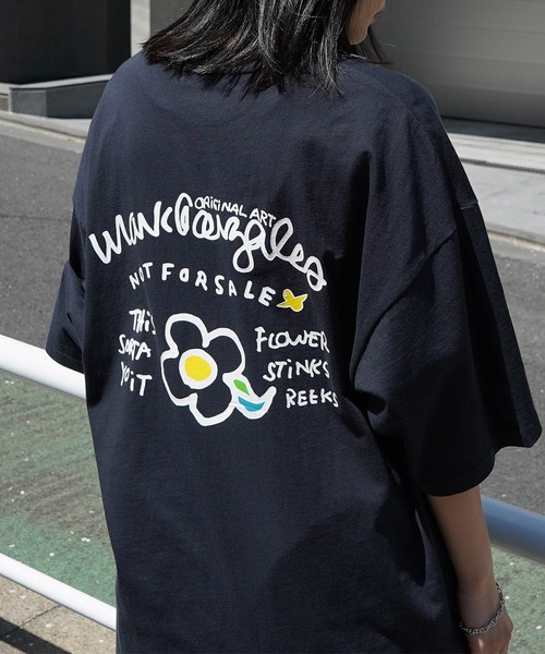 

Футболка унисекс оверсайз с принтом и вышивкой Mark Gonzales, угольно-серый