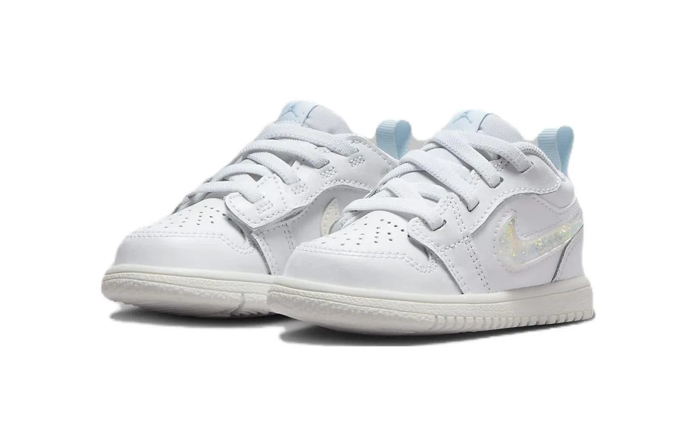 Jordan Air 1 нескользящие амортизирующие низкие кроссовки для малышей Summit White — фото 4
