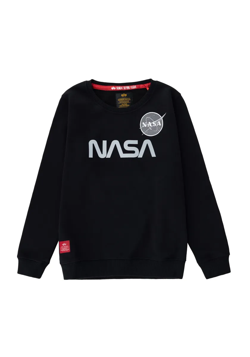 

Рубашка с капюшоном Alpha Industries " Alpha Industries Kids - Толстовки NASA Reflective Sweater Kids", черный