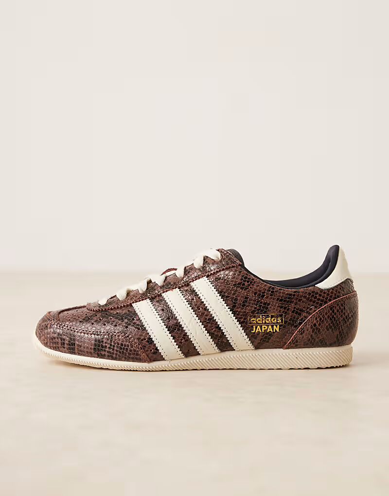 Кроссовки Adidas Originals Japan со змеиным принтом — фото 2