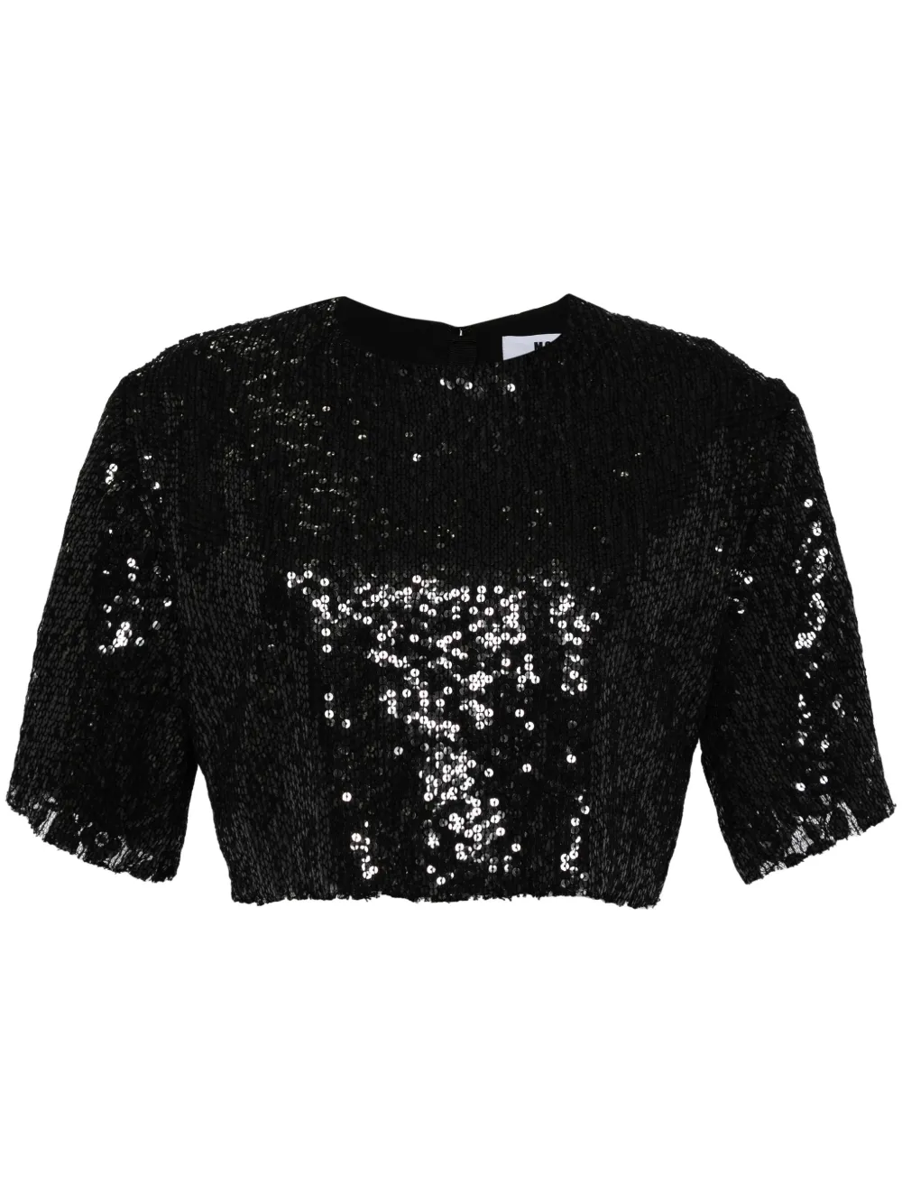 

Футболка с пайетками MSGM, черный