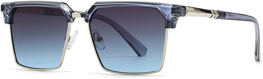 

Солнцезащитные очки с защитой от УФ-излучения UV400 — металлический градиентный цвет, подходят для женщин и мужчин, для бега и занятий спортом на открытом воздухе UYPTK, Blue Grey Blue