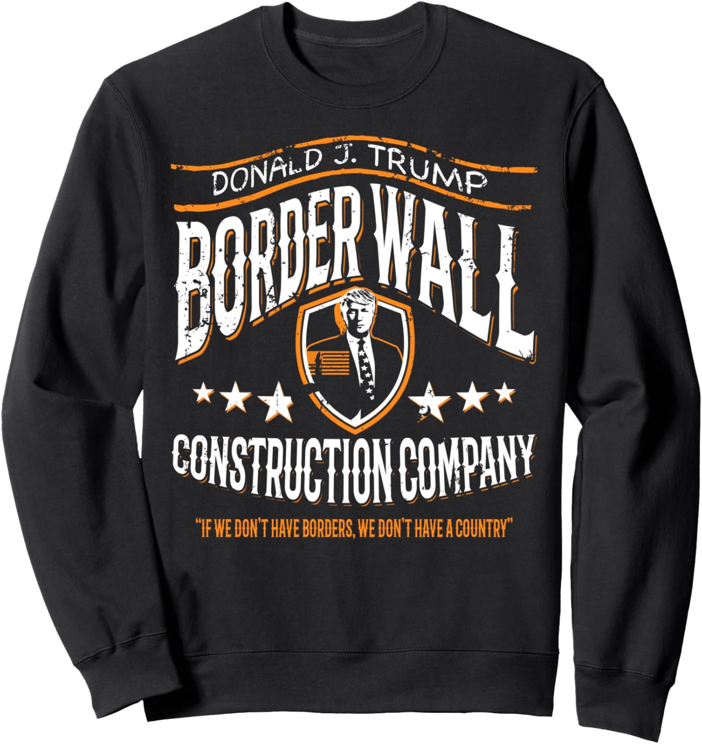 

Толстовка Epic USA с изображением компании по строительству пограничной стены имени Дональда Трампа Pacific Oracle T Shirts & Gifts, черный