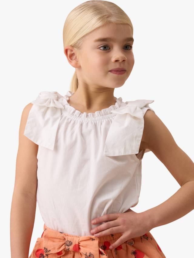 

Детский топ с бантом Angel & Rocket, White