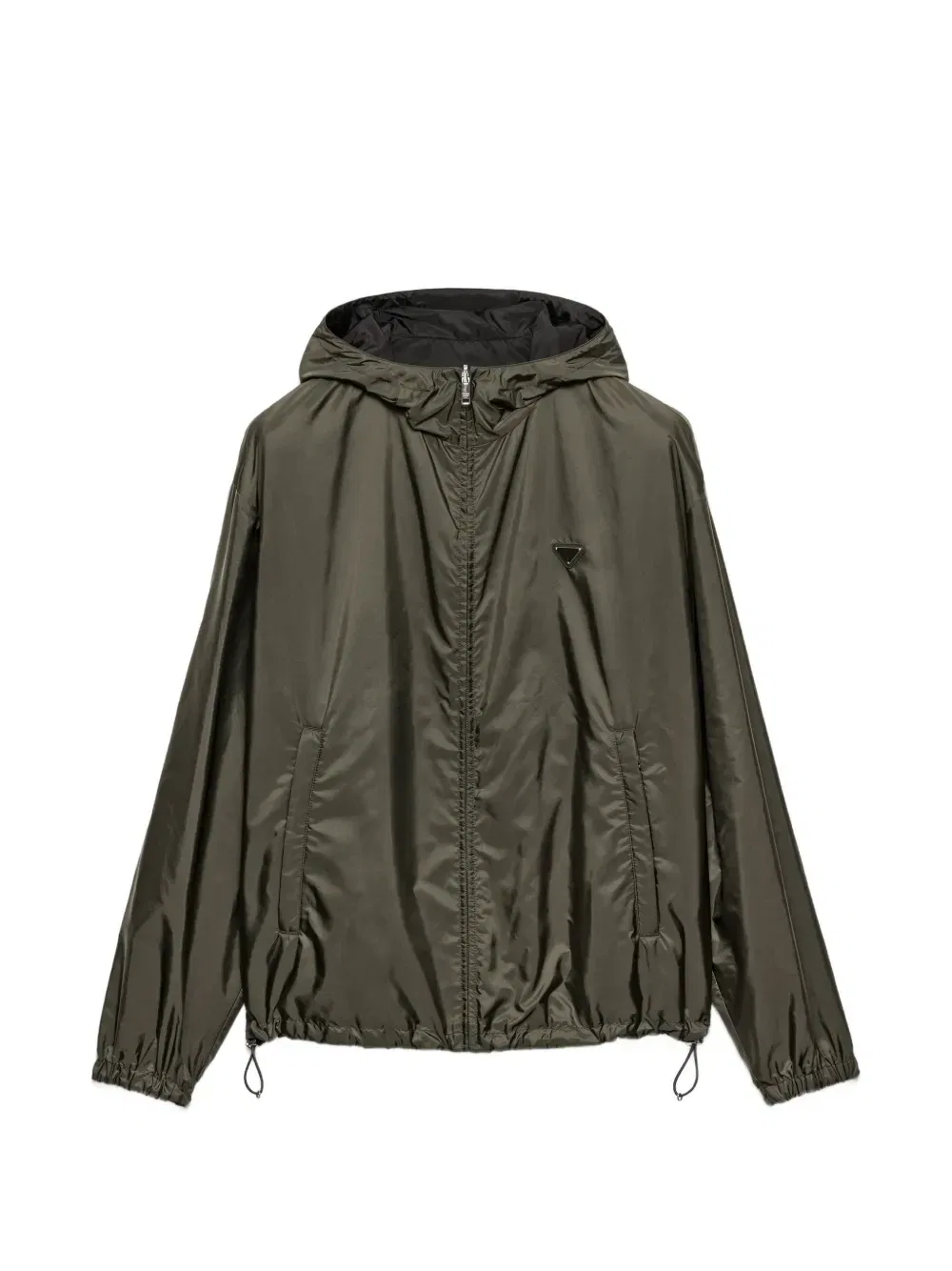 Двусторонняя куртка Re-Nylon Prada, зеленый