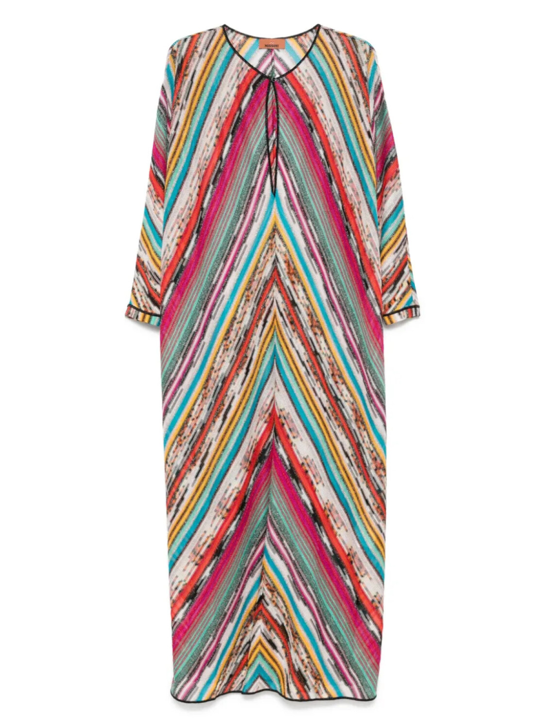 

Пляжное платье Missoni с шевронным узором, черный