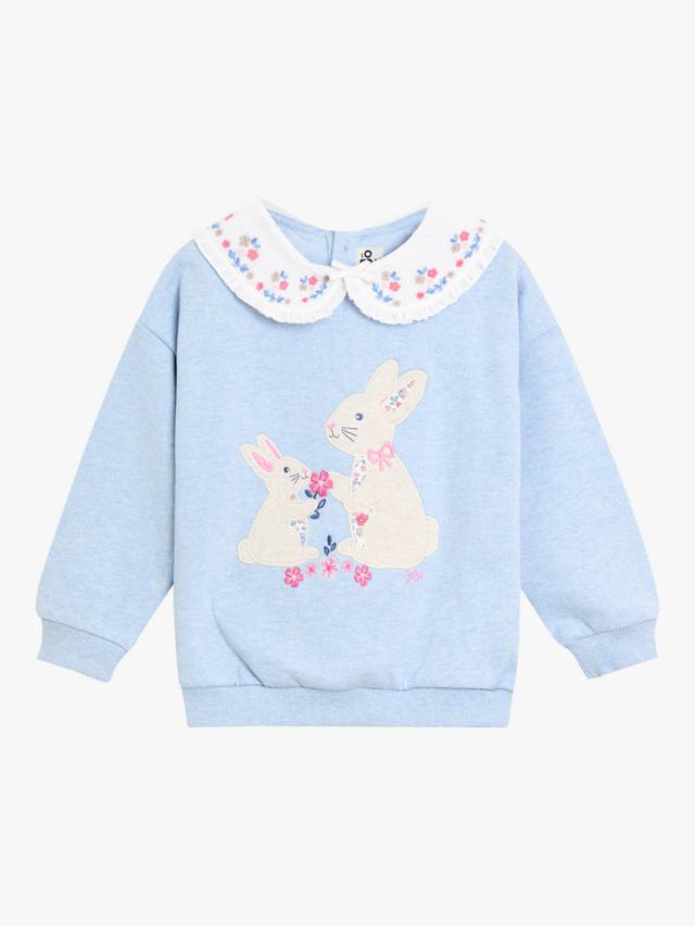 

Детский хлопковый свитер с кроликом JoJo Maman Bébé, Blue