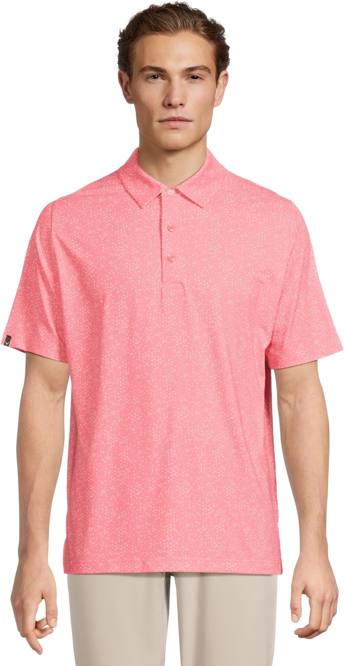 

Мужское поло с принтом по всей поверхности Callaway, Strawberry Pink