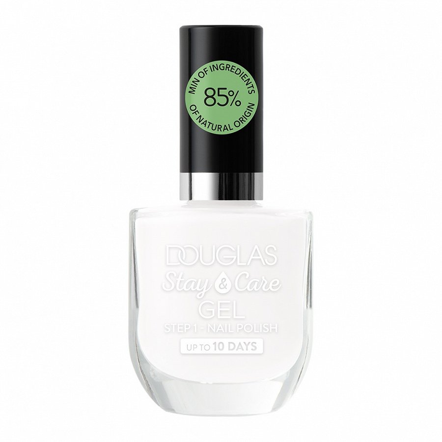 

Стойкий лак для ногтей с гелевым эффектом douglas make up stay & care gel polish Douglas Collection, цвет nr. 1 be a white queen, 10 мл