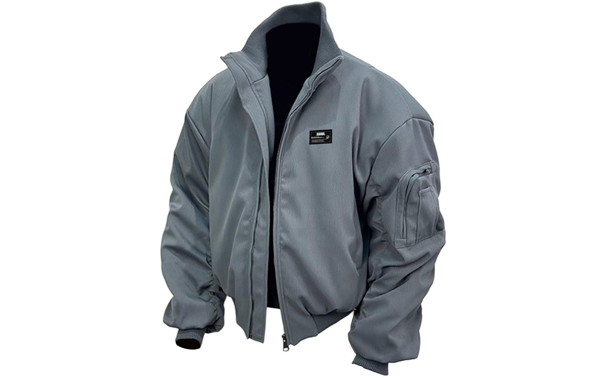 

Куртка Unisex Stand Collar Moderate ZIAREL, серый[removable logo]