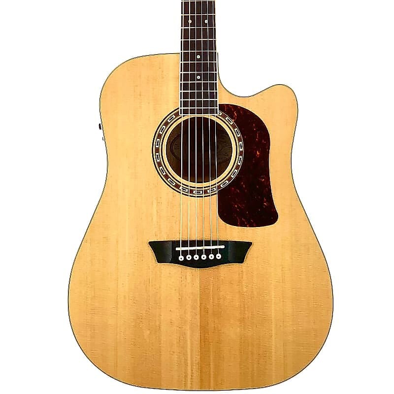 

Акустическая гитара Washburn Heritage HD10SCE Dreadnought Acoustic/Electric Guitar 2019 Natural Gloss