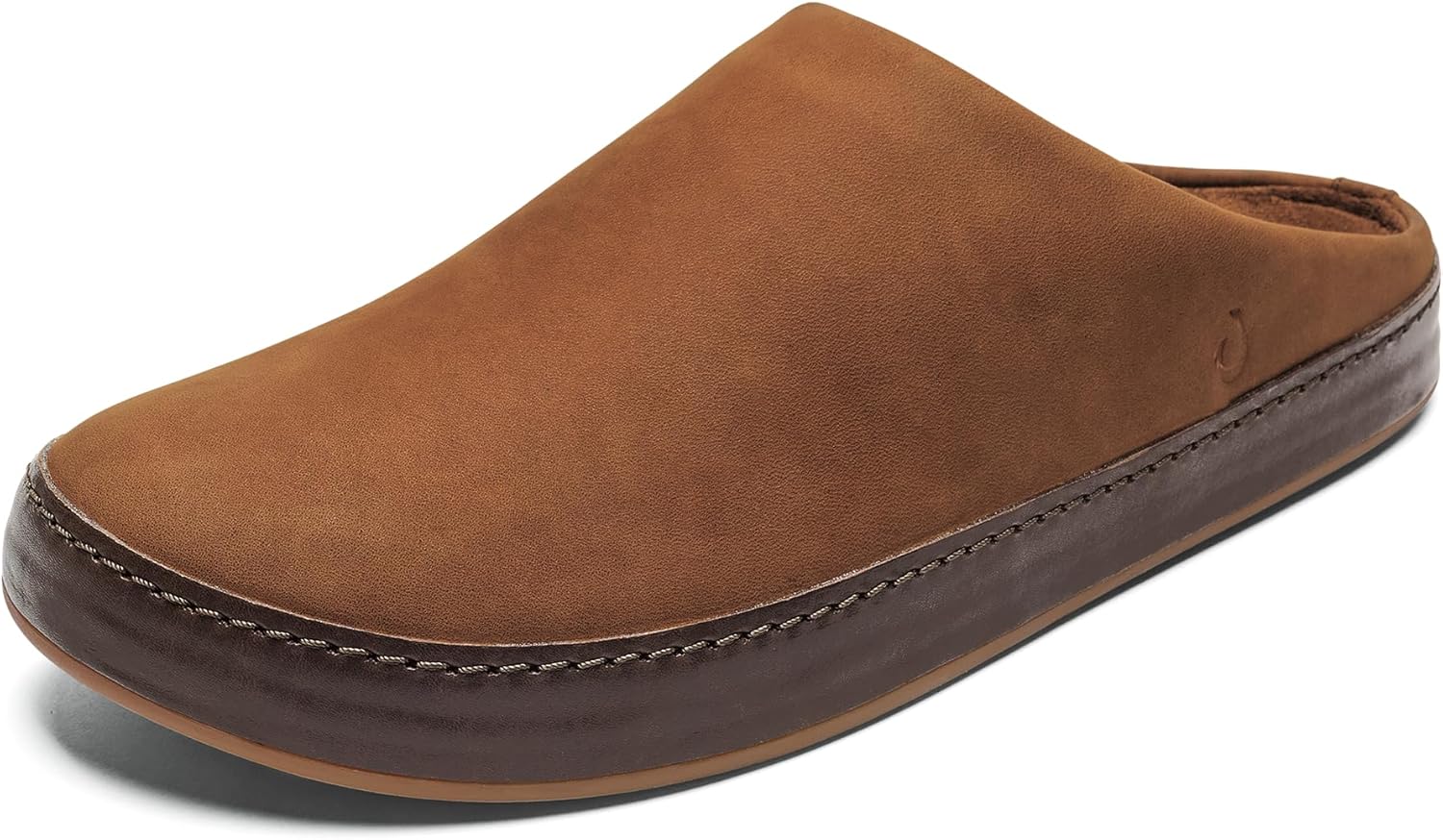 

Мужские замшевые слипоны OLUKAI Ku'u, подкладка из натуральной овчины, поддерживающая стелька из флиса, комфорт и удобство на весь день, Toffee/Dk Java