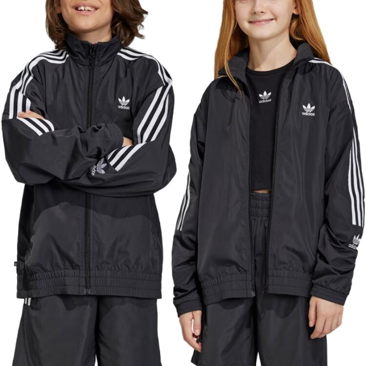 Детская куртка Adidas Originals Adicolor Track, черный — фото 3