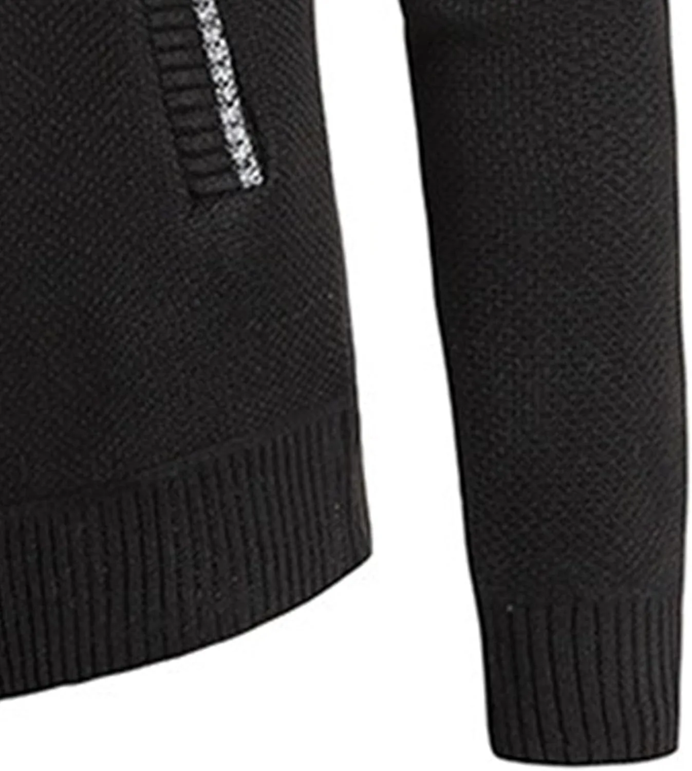 Мужской кардиган с молнией, вязаный, облегающий, легкий — фото 4