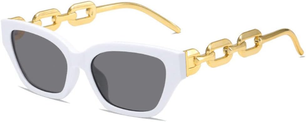 

Винтажные солнцезащитные очки 2027 года для женщин, модный тренд, маленькие солнцезащитные очки с металлической цепочкой, элегантные очки, модные черные очки MTZJH, C6